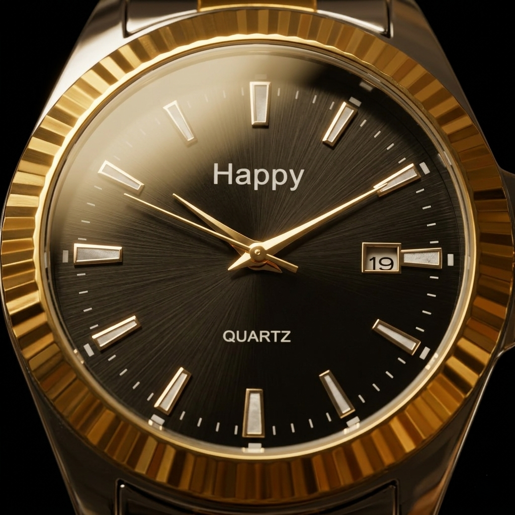 VENDO Legacy Noir & Or – Montre minimaliste bicolore